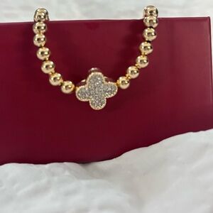 Reversible House of Harlow Gold Beaded Bracelet